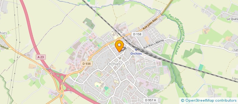 localisation de l'entreprise LED ECLAIRAGE  ORCHIES