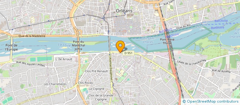 localisation de l'entreprise LED IMMO à ORLEANS