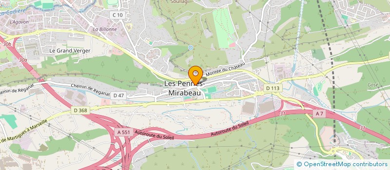 localisation de l'entreprise LED LITTORAL EXPRESS DISTRIBUT à LES PENNES-MIRABEAU