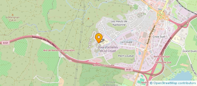 localisation de l'entreprise LED MOUNTING BASES  NARBONNE