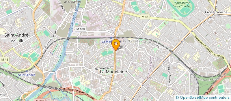 localisation de l'entreprise LED'RH à LA MADELEINE