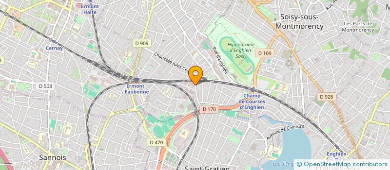 localisation de l'entreprise LED T.P. SERVICES à EAUBONNE