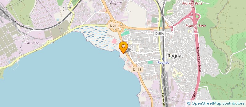 localisation de l'entreprise LED3 SAS  ROGNAC