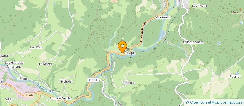 localisation de l'entreprise LEDAM  RIOTORD