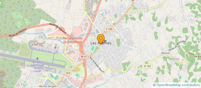 localisation de l'entreprise LEDAUTO97  LES ABYMES