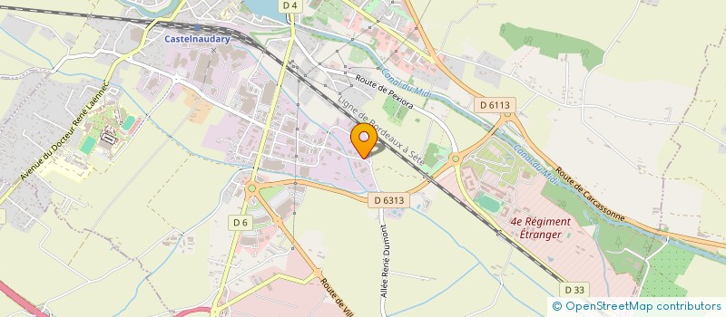 localisation de l'entreprise LEDELEC-PV à CASTELNAUDARY