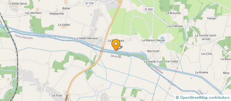 localisation de l'entreprise LEDELOC  FEGREAC