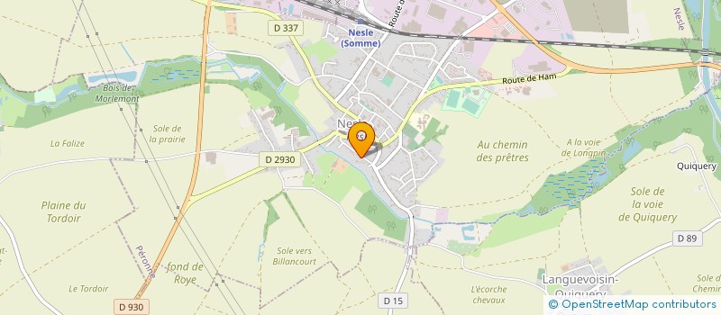 localisation de l'entreprise LEDENT TP  NESLE