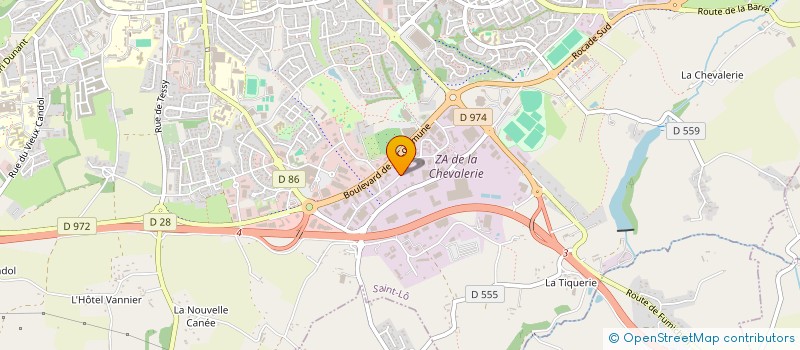 localisation de l'entreprise LEDENTU A.S.  SAINT-LO