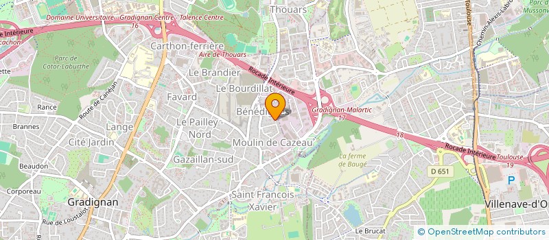 localisation de l'entreprise LEDENTU FAMILY  GRADIGNAN