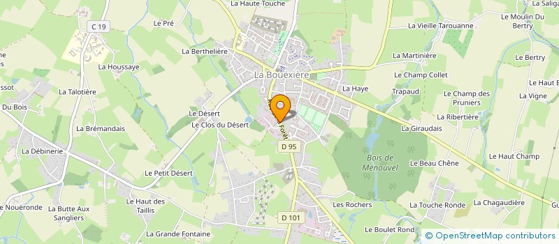 localisation de l'entreprise LEDENVIC  LA BOUEXIERE