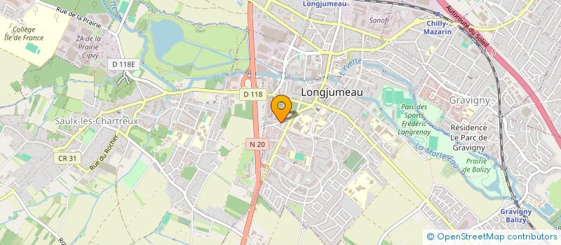 localisation de l'entreprise LEDEV à LONGJUMEAU