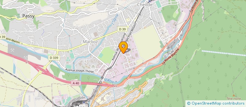 localisation de l'entreprise LEDEXEL à PASSY