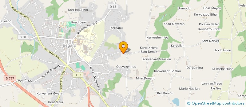 localisation de l'entreprise LEDIEU-GUEGAN  BEGARD