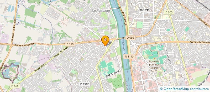 localisation de l'entreprise LEDILO  LE PASSAGE