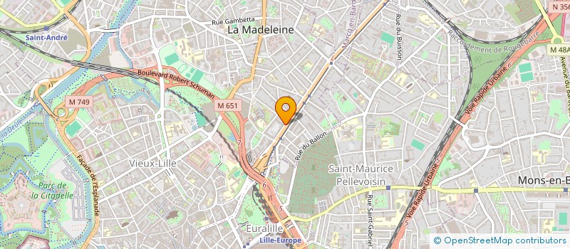localisation de l'entreprise LEDIN DEVELOPPEMENT à LILLE