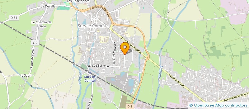 localisation de l'entreprise LEDJ  SURY-LE-COMTAL