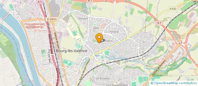 localisation de l'entreprise LEDKING'S à BOURG-LES-VALENCE
