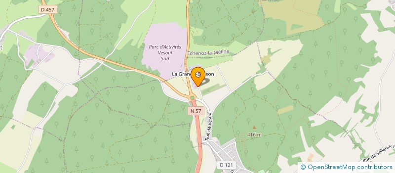 localisation de l'entreprise LEDKOM  VALLEROIS-LORIOZ