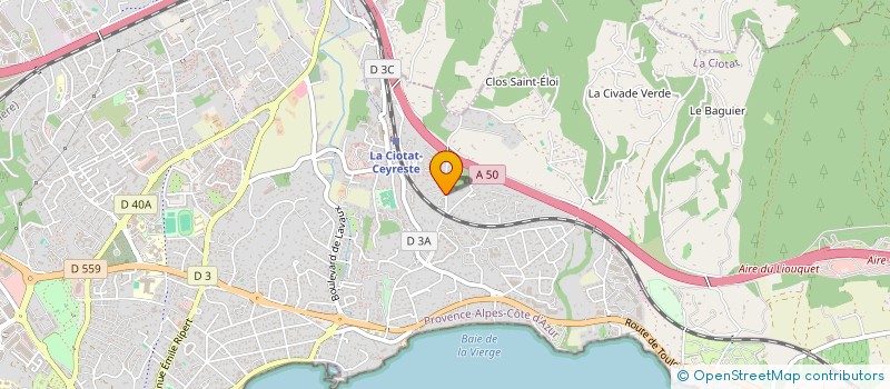 localisation de l'entreprise LEDMARE  LA CIOTAT