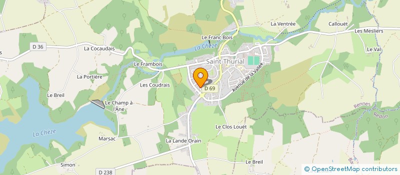 localisation de l'entreprise LEDNORA  SAINT-THURIAL