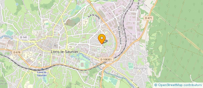localisation de l'entreprise LEDO MARKET à LONS-LE-SAUNIER