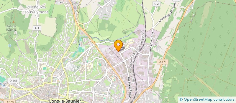 localisation de l'entreprise LEDO MATERIAUX à LONS-LE-SAUNIER