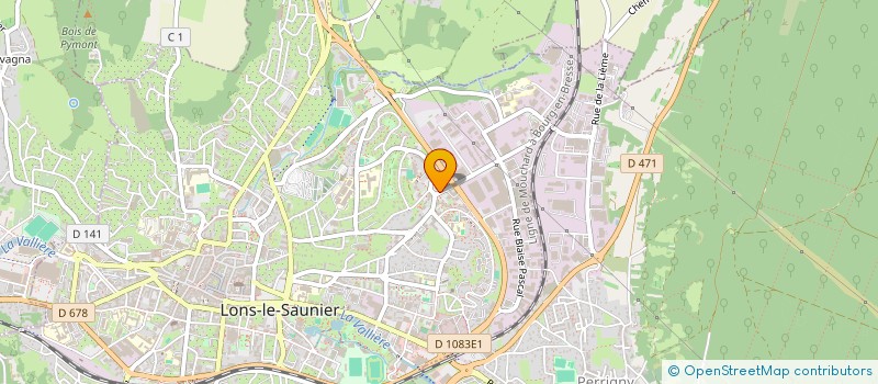 localisation de l'entreprise LEDODIS  LONS-LE-SAUNIER