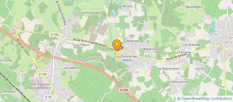 localisation de l'entreprise LEDOPA  CHAPELLE-HEULIN (LA)