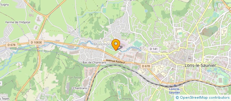 localisation de l'entreprise LEDOSPORT à MONTMOROT