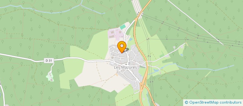 localisation de l'entreprise LEDOUX BERNARD  LES MAZURES