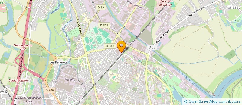 localisation de l'entreprise LEDOUX COUVERTURE ZINGUERIE  CHALON-SUR-SAONE