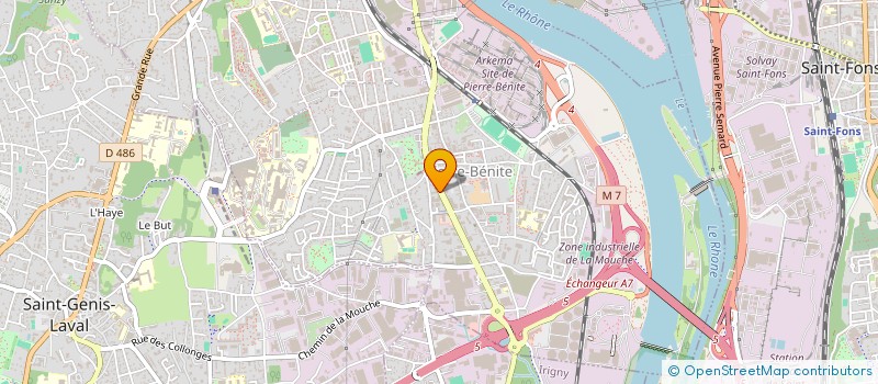 localisation de l'entreprise LEDRIVER VTC  OULLINS-PIERRE-BENITE