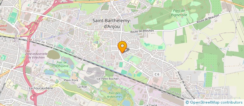 localisation de l'entreprise LEDROIT RESTO à SAINT-BARTHELEMY-D'ANJOU