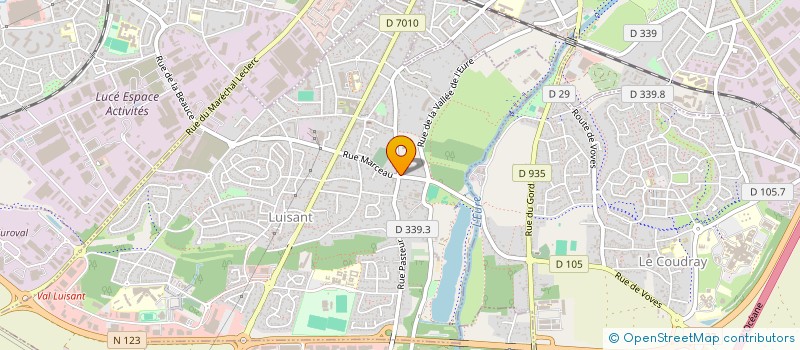 localisation de l'entreprise LEDRU DECO à LUISANT