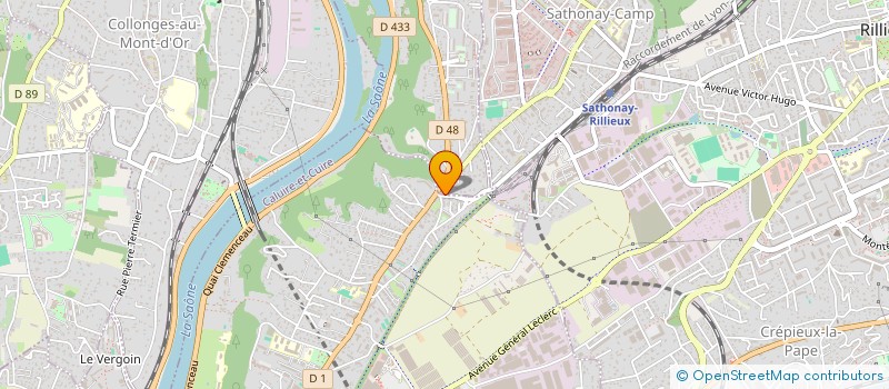 localisation de l'entreprise LEDSTAGE  FONTAINES SUR SAONE