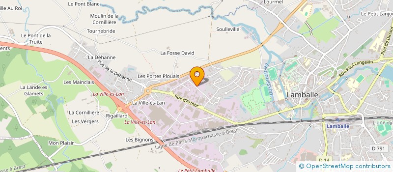 localisation de l'entreprise LEDUC  LAMBALLE-ARMOR