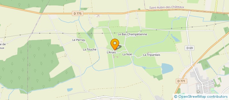 localisation de l'entreprise LEDUC  SAINT-VINCENT-DES-LANDES