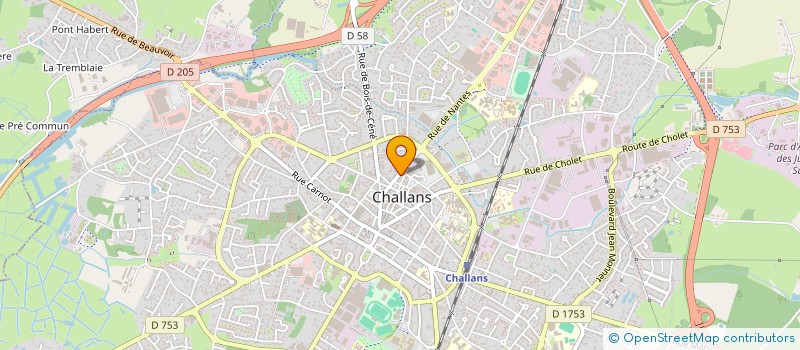 localisation de l'entreprise LEDUC à CHALLANS