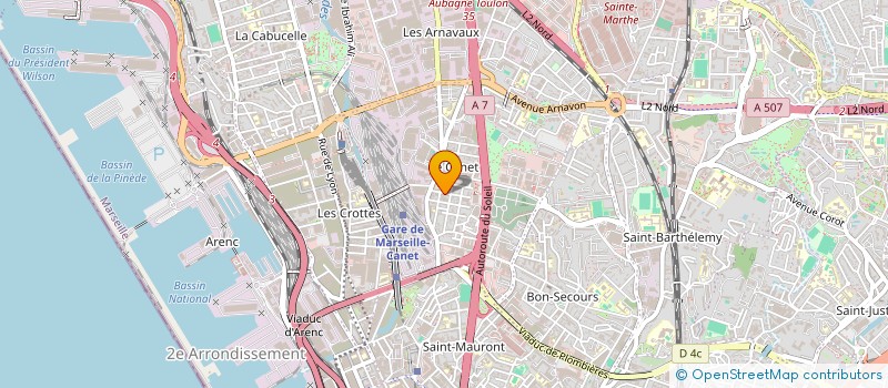 localisation de l'entreprise LEDUC à MARSEILLE