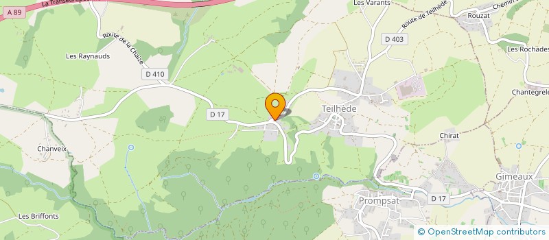 localisation de l'entreprise LEDUC CREATION BOIS  TEILHEDE