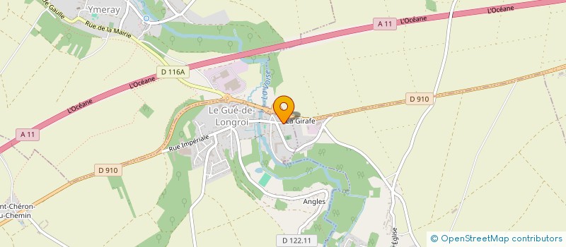 localisation de l'entreprise LEDUC HABITAT à LE GUE-DE-LONGROI