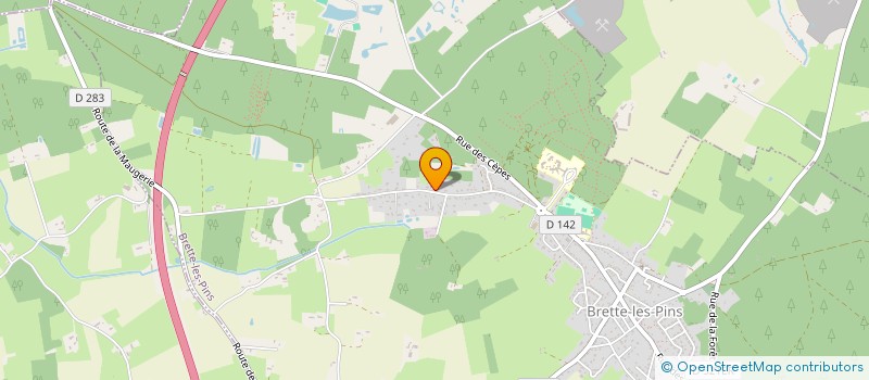 localisation de l'entreprise LEDUC PAYSAGE  BRETTE-LES-PINS