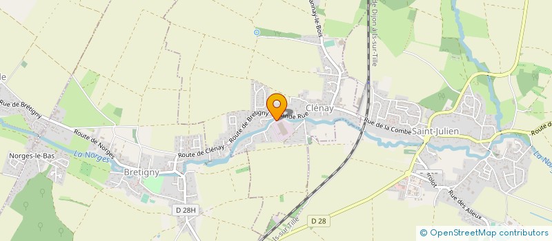 localisation de l'entreprise LEDUSTRY  CLENAY