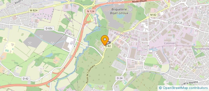 localisation de l'entreprise LEDUX LUMIERE à PLAISANCE-DU-TOUCH