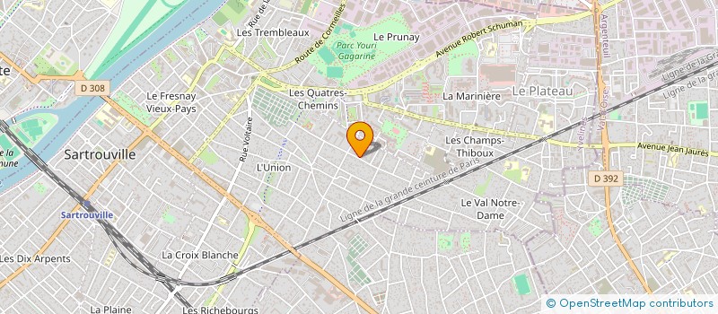 localisation de l'entreprise LEE BATIMENT  SARTROUVILLE