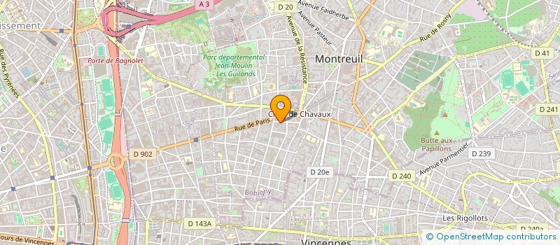 localisation de l'entreprise LEE'S INT SCE ET COMMERCE à MONTREUIL