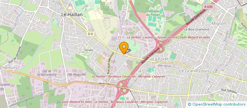 localisation de l'entreprise LEECH  EYSINES