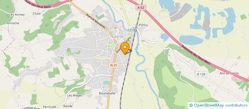 localisation de l'entreprise LEED EVENTS  LAYRAC