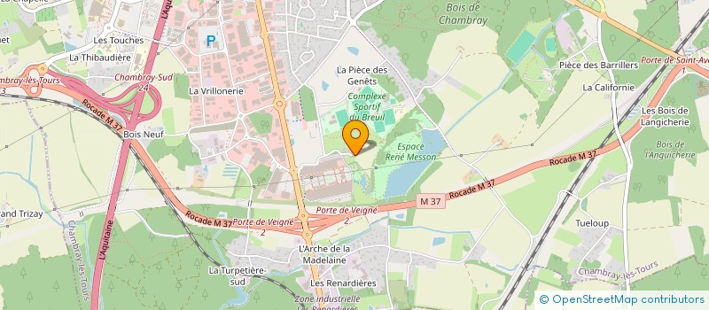 localisation de l'entreprise LEELEO à CHAMBRAY-LES-TOURS